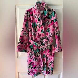 Disney Girls Mini Mouse Polyester Robe, 6-6x